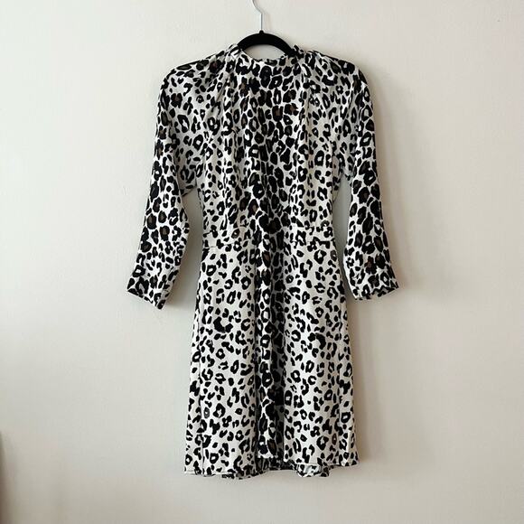 A.L.C. Dow Leopard Print Silk Dress - Picture 1 of 6